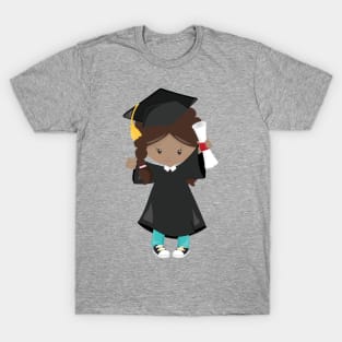 Graduation Girl, African American Girl, Diploma T-Shirt